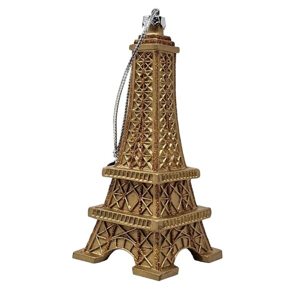 Eiffel Tower Paris Christmas Ornament - Picture 2 of 3